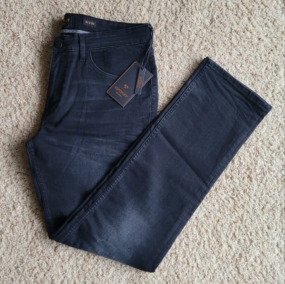 New❗️Outpost Makers Original Straight Washed Black Jean 36/34
